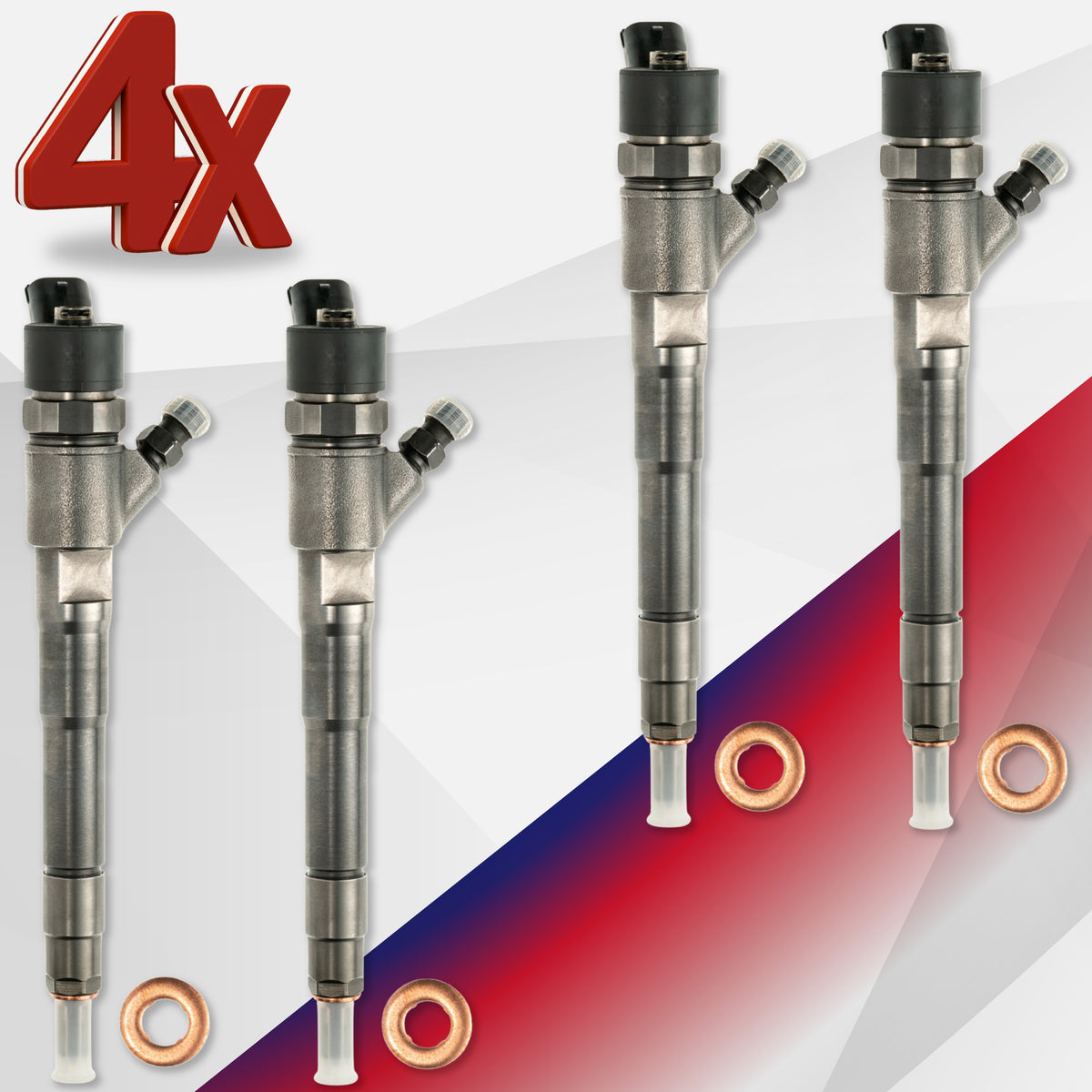 0445110435 Fuel Injector 0986435227 for Iveco / Fiat Ducato 2.3 D 504386427