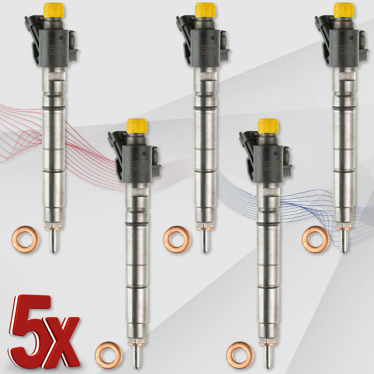 0445116016 Fuel Injector Volvo S60 D4 D80 D5 XC70 II D5 0986435393 26312790